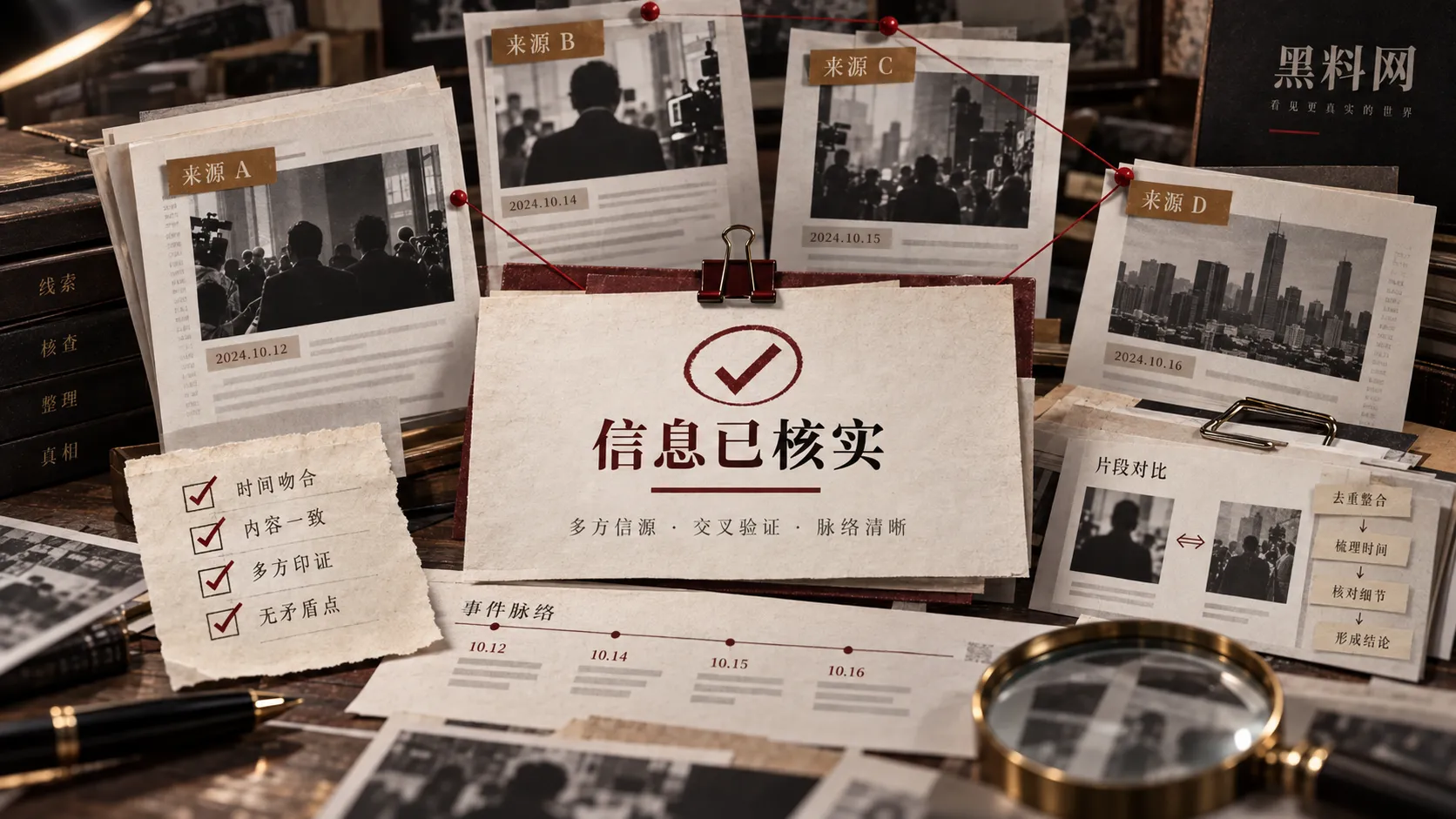 多来源公开资料交叉核对示意