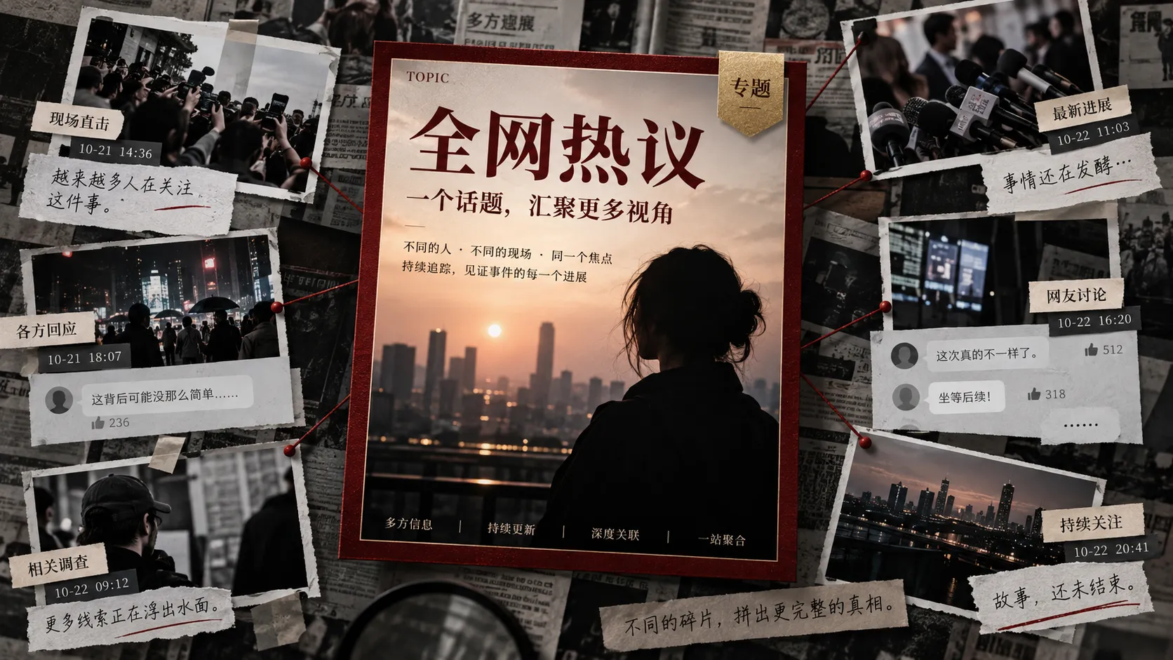 热点事件时间线与节点记录示意